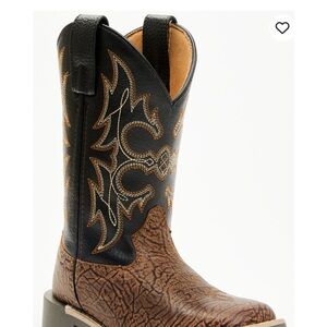 Kids Western Cowboy Boots - Black and Brown